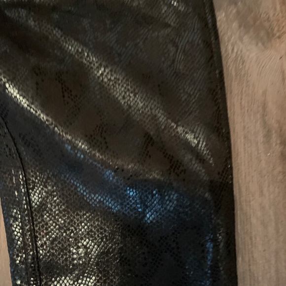 ERIC snake print black ankle pants. Never worn - Picture 2 of 5